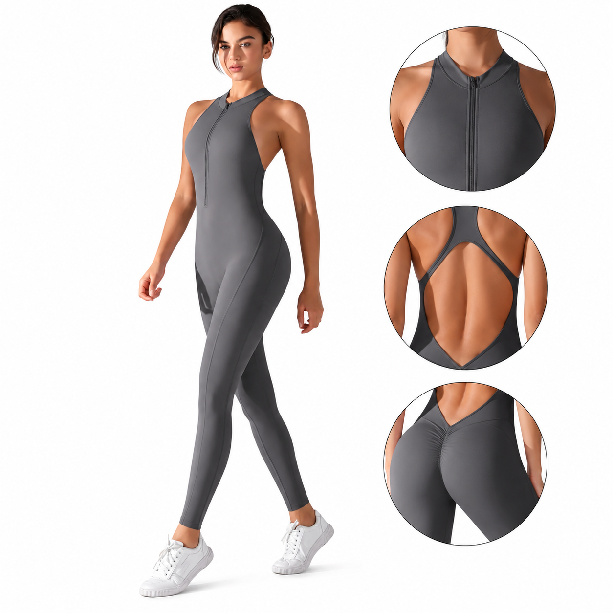 Combinaison Sculpt™ — Dos nu & Push-up intégré