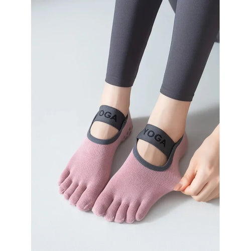 Women'S Five Finger Socks 2026 Professional Anti-Slip Yoga Workout Ballet Athletic Non-Slip Socks for Gym Fitness Running