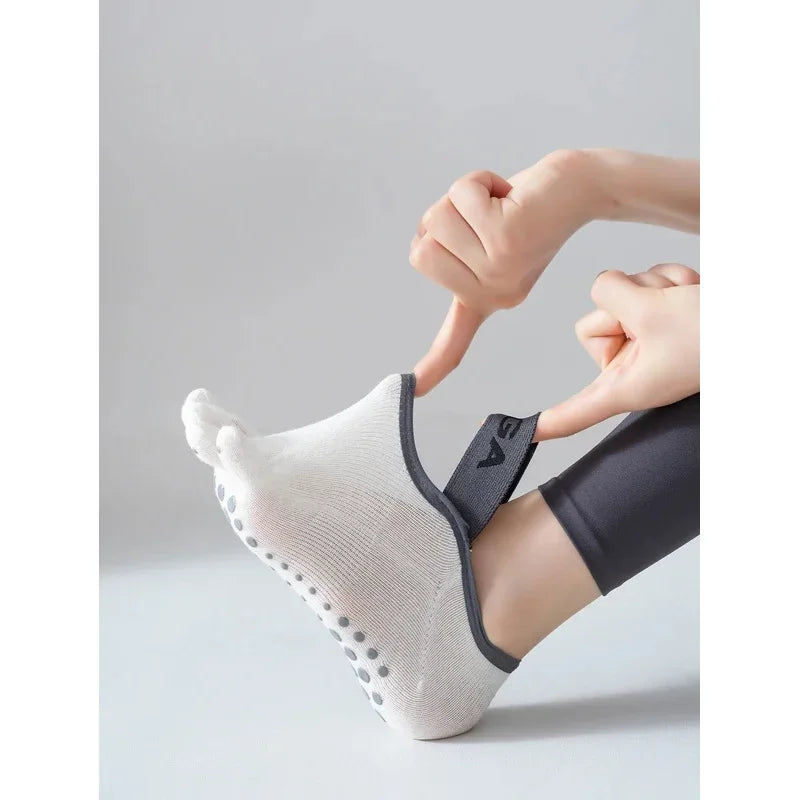 Women'S Five Finger Socks 2026 Professional Anti-Slip Yoga Workout Ballet Athletic Non-Slip Socks for Gym Fitness Running